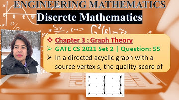 GATE CS 2021 Set 2 | Question: 55 In a directed acyclic graph with a source vertex s, the quality
