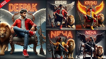 How To Create New 3D Viral Ai Wings Name Editing | Bing image creator tutorial FREE | Bing Ai