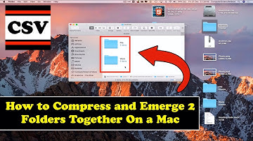 How to COMPRESS and Emerge 2 Folders Together On a Mac - Basic Tutorial | New