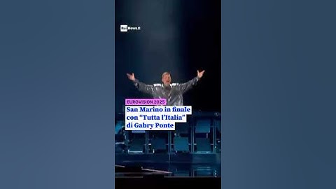 #eurovision2025 San Marino in the final with Tutta l'Italia by Gabry Ponte