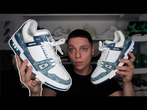 LOUIS VUITTON LV TRAINERS / SNEAKERS DENIM BLUE