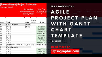 Agile Project Plan Template for Excel with Gantt Chart  ► Free Download