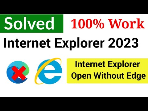 How to Open Internet Explorer on Windows 10, 11 Without Open Edge | Open Internet Explorer