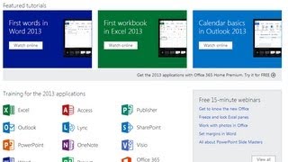 Tour: Microsoft&#39;s Free Training for Office Products