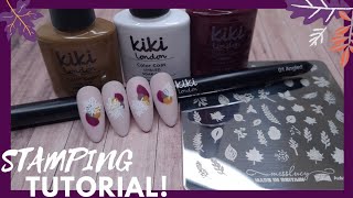Nail Stamping Tutorial With Gel Polish Nail Art | How to Do Nail Stamping 🍂
