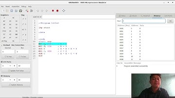 Pemrograman Mikroprosesor 8085 menggunakan GNUSim8085 - Teknik Elektro UGJ Cirebon Jawa barat