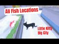 Little Kitty Big City: All Fish Locations