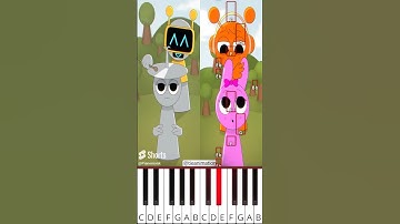 Put Your Finger Here! COMPLETE EDITION | Sprunki Animation (@tieanimation) - Octave Piano Tutorial