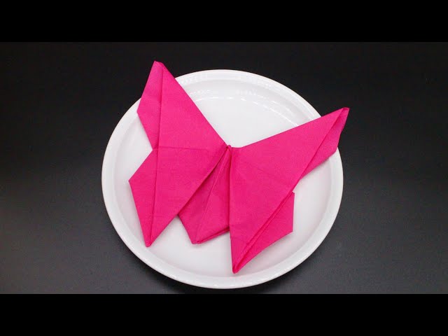 Schmetterlings-Servietten 17 X 17 Cm – Violett, 50 Stück, 2-lagig, Für Geburtstag, Hochzeit, Frühlingsparty