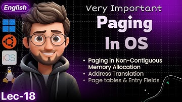 Paging in Operating System | Non-Contiguous Memory Allocation | Address Translation In English