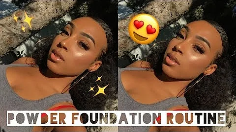 MY FLAWLESS  POWDER FOUNDATION ROUTINE! - DARCIA DORILAS