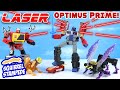 Transformers LEGACY Laser Optimus Prime Blaster and Insecticon Kickback Review