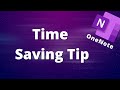 Save Time in OneNote with This Easy Tip! ⏱️