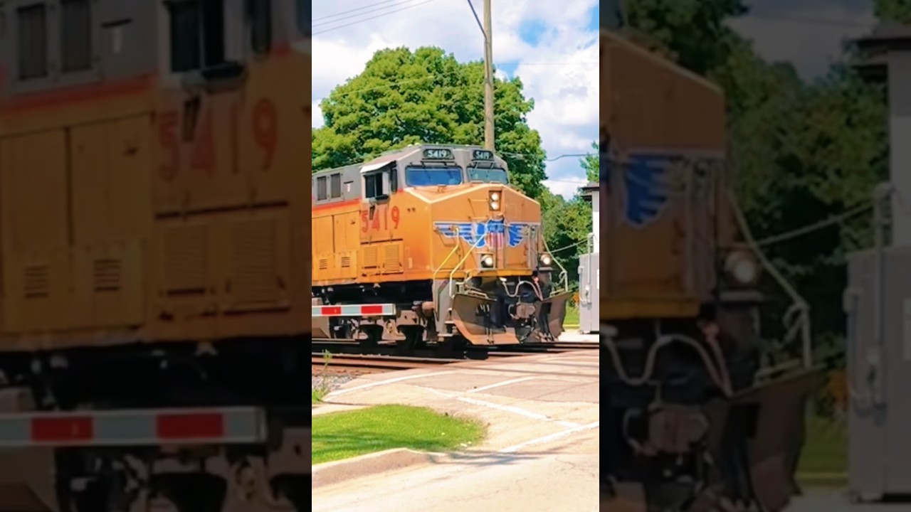 Union Pacific Mixed Freight Rumbling Through West Chicago