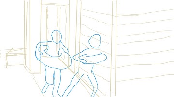Animation test: Running in perspective