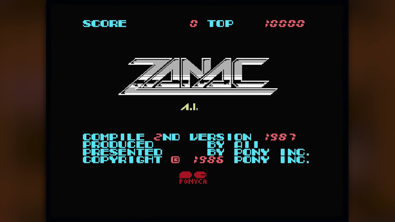 【MSX】ザナックA-１ ZANAC A.I. MSX MSX2 Game cartridge w/Manual and Box set