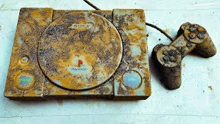 Restoration Old Broken Genuine Sony Playstation Ps1 Retro Console Playstation Restore And Rebuild