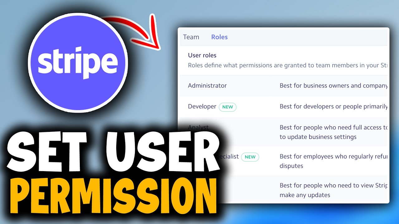 How to Set User Permissions in Stripe - Easy Guide - YouTube