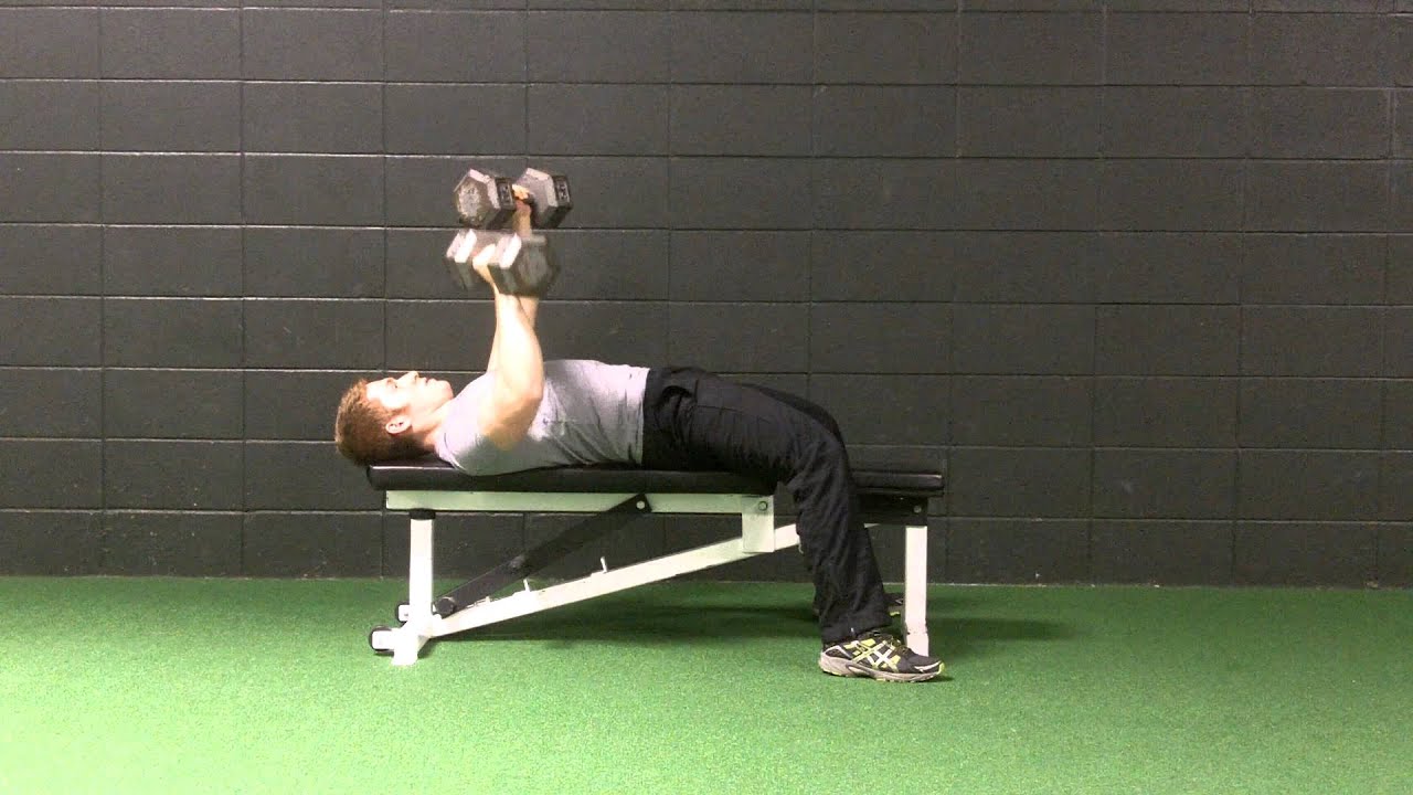 Alternating Dumbbell Bench Press