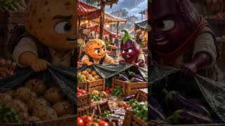 Aloo Aur Baingan Ki Larai 🥔🍆 | Purani Mandi Ka Raaz | Dushmani Se Dosti Tak  #cartoon #comedy #funny
