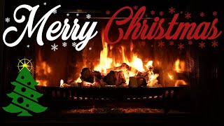 Christmas Music Fireplace - Realtime Real Wood Burning Crackling Fire Streaming Channel in 4k video!