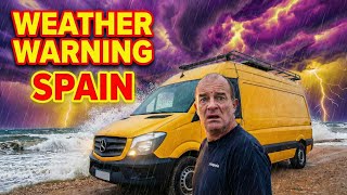 We got a GOVERNMENT WARNING in Spain! 🇪🇸 (Van Life Emergency)
