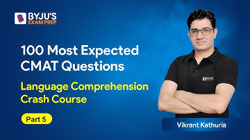 100 Most Expected CMAT Language Comprehension Questions | CET 2023 Preparation | CMAT 2023 | Part 5