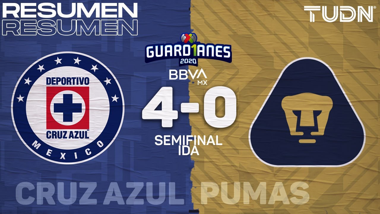 De Verdad Hermano dedo Resumen y goles | Cruz Azul 4-0 Pumas | Semifinal Ida - Guard1anes 2020  Liga BBVA MX | TUDN - YouTube