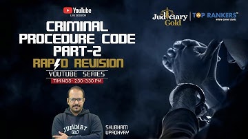 Criminal Procedure Code by Judiciary Gold | CRPC for Judiciary Exam