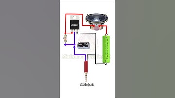 DIY simple amplifier circuit using LM7805 regulator #youtubeshorts #shorts #khairunelectronicsbd