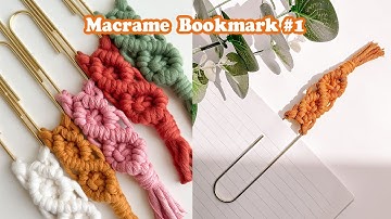 Macrame Paper Clip TUTORIAL | DIY for beginners | Easy pattern STEP BY STEP | WeaveyStudio