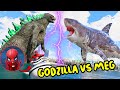 GTA 5 - Spiderman FOUND GODZILLA VS MEGALODON - Biggest Monster Battle