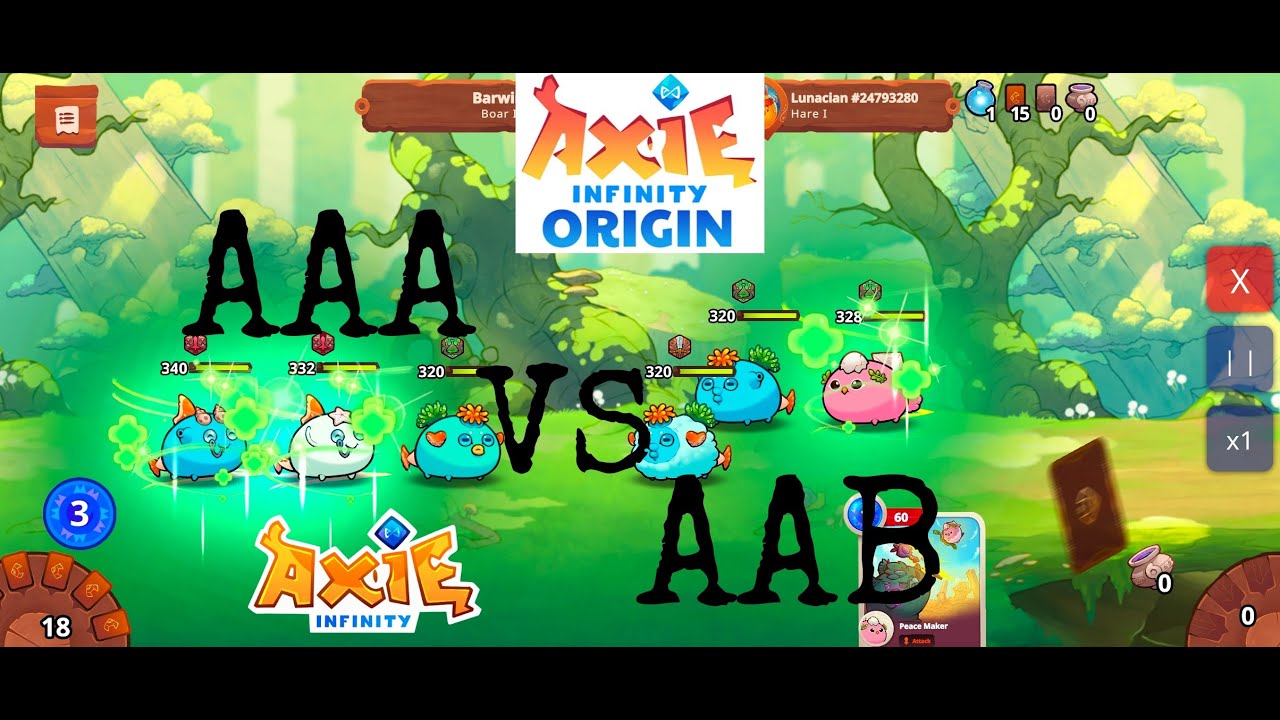 AAA VS AAB *Axie Season 1| Axie Origin | Axie Infinity | Gameplay |