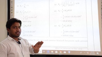 Numerical on Rankine Active and Passive Earth pressure theories