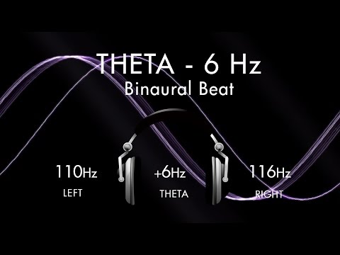 The Theta Auto suggestion Wave  - 1hr Pure Binaural Beat Session at ~(6Hz)~ Intervals