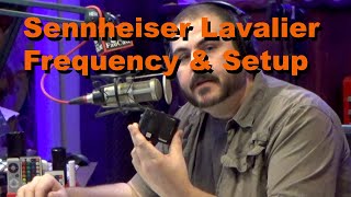 Sennheiser Lavalier (G3) Frequency And Menus