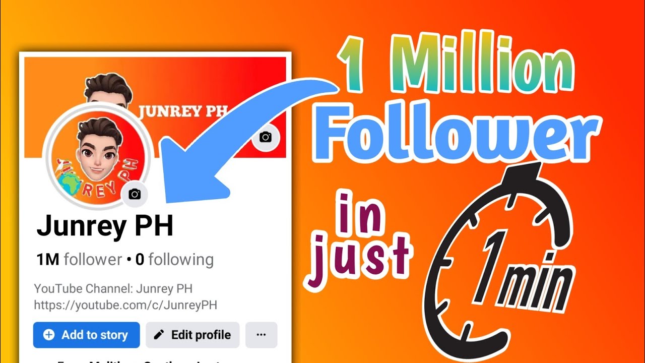 PAANO MAGKAROON NG 1 MILLION FOLLOWER SA FACEBOOK IN JUST 1 MINUTES ...
