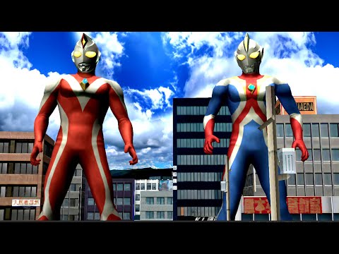Ultraman DYNA STRONG and Ultraman COSMOS ECLIPSE - TagTeam NEW Request 1013.5