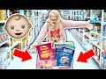 KiDS GROCERY SHOPPiNG CHALLENGE! 🛒**gender reveal edition**