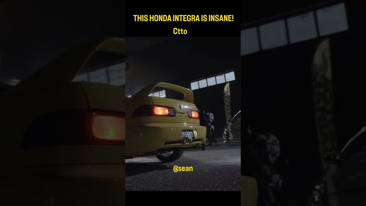 THIS HONDA INTEGRA IS LOUD!!! #car #jdm #honda #automobile #hotwheels