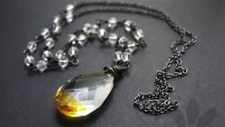 Honey Dipped Crystal Necklace screenshot 3