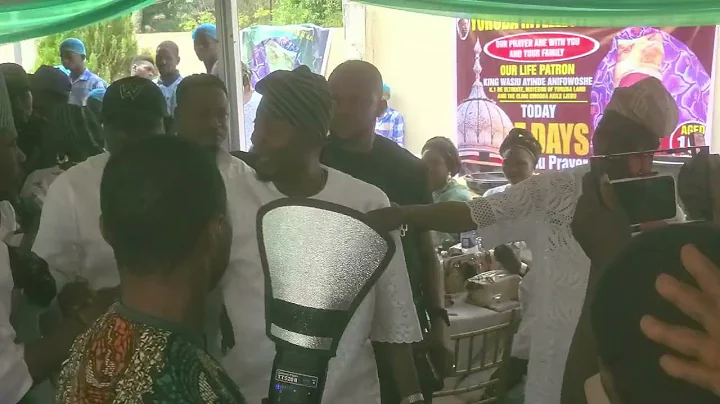 Moment Taye Currency arrives K1 D Ultimate Wasiu Ayinde mother's 8Days Fidau prayer