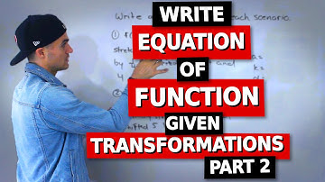 MCR3U (Grade 11 Functions) - Write Equation of Function given Transformations Part 2