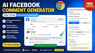 Ekstensi Chrome Gratis AI Facebook Comment Generator (Instal + Demo Lengkap + Kode Sumber) screenshot 4