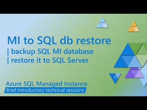 Restore SQL MI Backup on SQL Server 2022