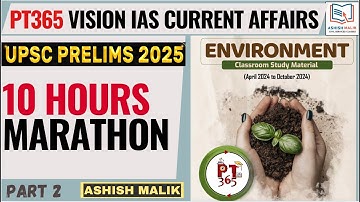 Part-2 VisionIAS PT365 ENVIRONMENT (APRIL-OCT 24)Current Affairs #upsc #pt365 #polity #prelims2025
