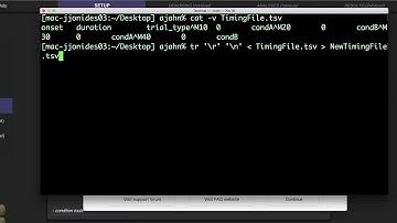 Removing ^M Carriage Returns from fMRI Timing Files