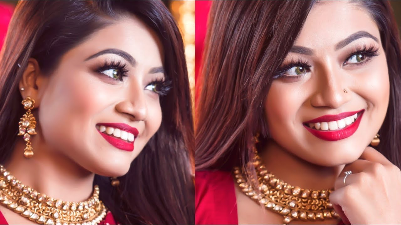 পহেলা বৈশাখ মেকআপ টিউটোরিয়াল - নববর্ষ মেকআপ । Pohela Boishakh Makeup Tutorial - Noboborsho Makeup