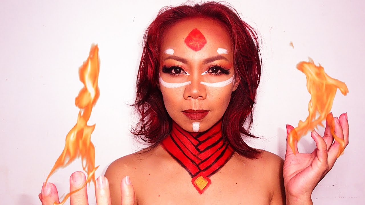 Lina Dota 2 Makeup Tutorial Anime Makeup Cykaniki YouTube