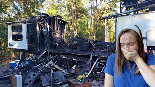 WE LOST EVERYTHING | RV Fire Explosion | No Insurance | Linin Up Ducks